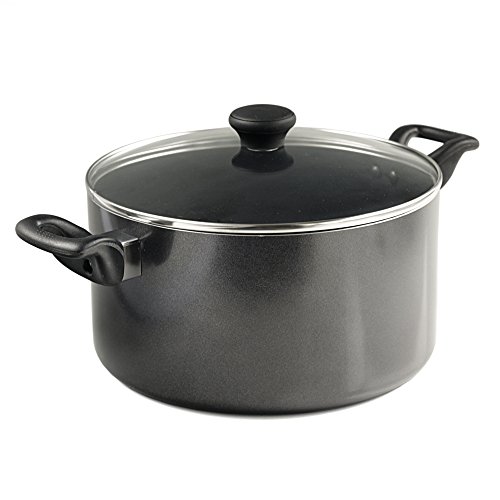 Mirro 47007 Get A Grip Nonstick Saucepot Sauce Pot with Glass Lid Cover Cookware, 6-Quart
