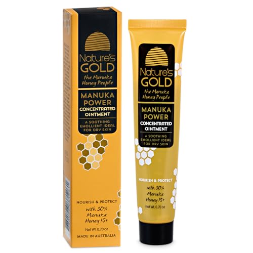 Nature's Gold Manuka Power Ointment – 30% Manuka Honey MGO 514+ | Deep Skin Hydration & Nourishment | for Dry and Sensitive Skin | 100% Natural Ingredients | 0.7oz