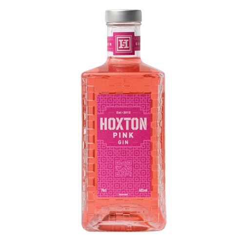 Hoxton Pink Gin | 70cl | 40% ABV | Rosehip, Gunpowder Tea & Grapefruit Flavoured Premium Pink Gin | Floral Notes