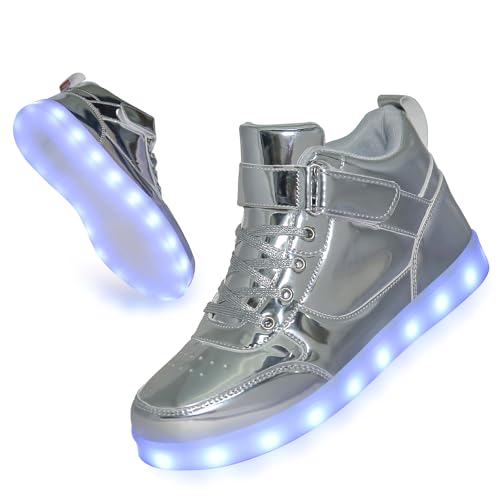 YuanRoad Unisex LED Light Up Shoes with USB Charging Glowing Luminous LED Sneakers3