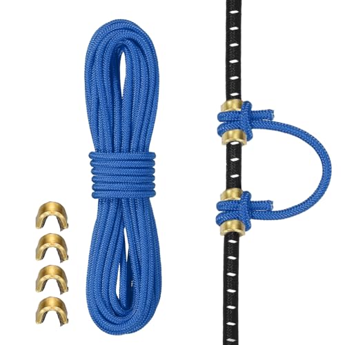 YELARXI Archery D Loop Rope 10 ft & Blue