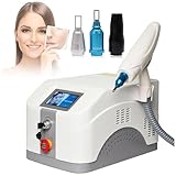 Removedor Profesional de Tatuajes por Láser, para Cejas Labios Ojos Pigmentos Masajeador de Belleza, Tecnología Láser de Picosegundos, Elimina Puntos Negros Pigmentarios, Blanquea la Piel 3-Probes