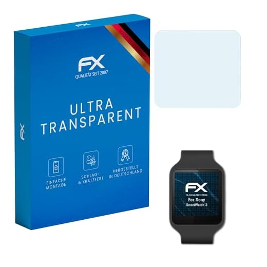atFoliX Skärmskyddsfilm är kompatibel med Sony SmartWatch 3 Film, ultra-klar FX Skyddsfilm (3X)