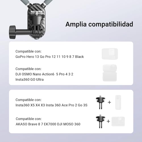 Soporte de cuello anticaídas para cámaras de acción con correa ajustable 5