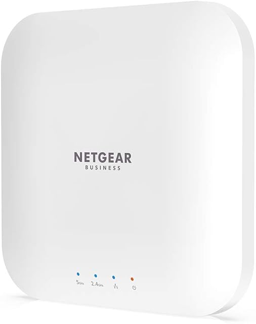 NETGEAR Wireless Access Point (WAX214)| WiFi 6 Dual-Band AX1800 Speed | 1 x 1G Ethernet PoE Port| WPA3 Security | Create Up to 4 Separate Wireless Networks |Ceiling and Wall Mount