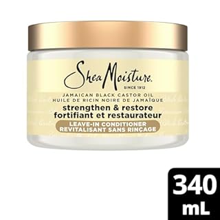 SheaMoisture Jamaican Black Castor Oil Strengthen & Restore for damaged or chemically processed hair Leave-In Conditioner cruelty-free hair treatment 340mL