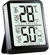 Antonki Digital Hygrometer Indoor Thermometer, Humidity Meter with Max/Min Records, Room Temperat...