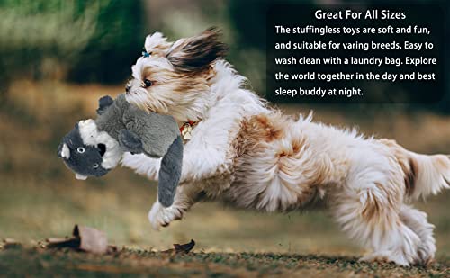 Jalousie Pacote com 5 brinquedos que rangem para cães sem recheio, brinquedo para cães com forro dur