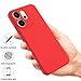 HWPIVOX Case for Oppo Reno 15 Pro Max 5G, Silicone Protective Phone Case for Oppo Reno 15 Pro Max 5G with Silicone Lanyard, Slim Thin Soft Shockproof Cover Red