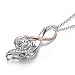 ANGEL NINA 925 Sterling Silver Necklaces for mom Women Wife Mothers Day for Mother Mother in Law Valentines Anniversary Birthday Presents for Girlfriend her Grandma Rose Gold Necklace for Women