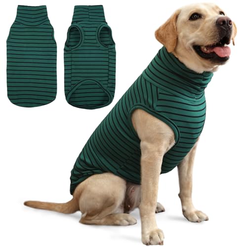 IECOii XXL Dog Sweater - Stretch Fleece Vest with Turtleneck,XX-Large