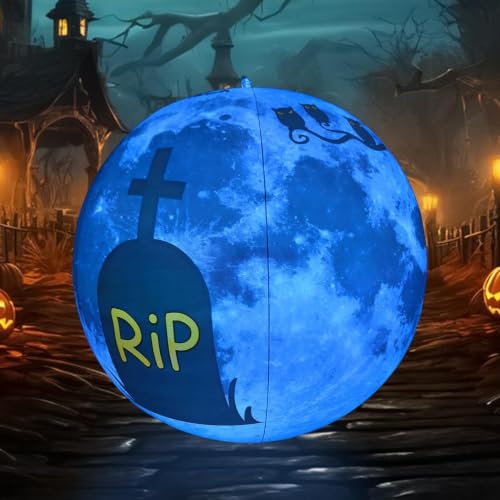 Boule gonflable décorative lumineuse de 60 cm pour pelouse et cour