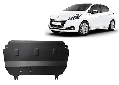 Scut Protection Protección metálica bajo el motor compatible con Peugeot 208 - (2012-2019)