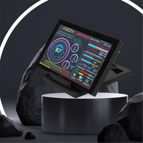 Image of Computer Temperature Monitor, 5in USB Mini Screen, PC Sensor Panel Dynamic Display, CPU GPU Data Monitor, for Raspberry Linux