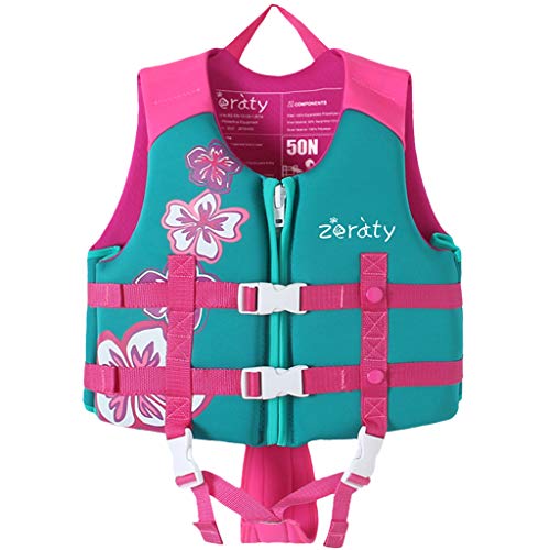 Zeraty Toddler Swim Vest Neoprene Kids Float Jacket Swimming Aid for Children with Adjustable Safety Strap Age 2-9+ Years/36-88Lbs by Zeraty - Used condition - US$22.25
