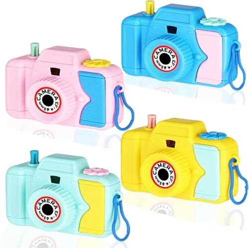 Steemjoey 4 Pièces Appareil Photo pour Enfant, Kaleidoscope Caméra Jouets pour Enfants , Caméra Jouet pour 3-12 Ans Filles & Garçons Cadeau Enfant de Noël...