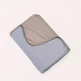 Manta Refrescante Cobertor Gelado Frio Térmico Resfriamento Calor Fresco Perfeito para Cama, Sofá e Viagens Q-Max 0.4, Lavável à Máquina 200 cm x 150 cm Azul