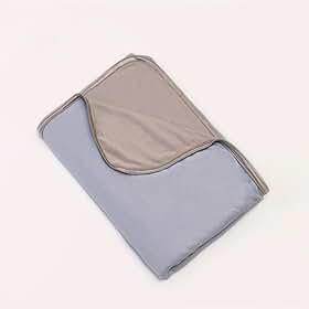 Manta Refrescante Cobertor Gelado Frio Térmico Resfriamento Calor Fresco Perfeito para Cama, Sofá e Viagens Q-Max 0.4, Lavável à Máquina 200 cm x 150 cm Azul