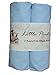 2 pack Baby Bassinet Cradle Jersey Fitted Sheet Blue, 100% Cotton-Luxury Brushed Percale 15x33 inches