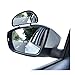 Car Mirror 360 Degree Adjustable Wide Angle Side Rear Mirrors Blind Spot Snap Way Parking Auxiliary Rear View Mirror(Black-Left)