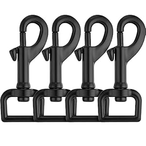 Bukycat 4 Stück Karabiner mit Drehgelenk