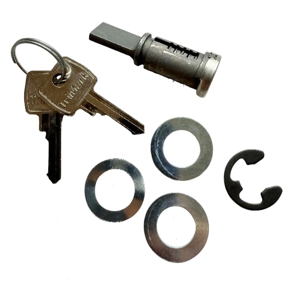 Barillet de rechange pour serrure de porte de caravane – Compatible avec Caraloc 640/700/400 – 2 clés incluses – Compatible avec camping-car et camping-car – Sécurisé, durable, facile à installer
