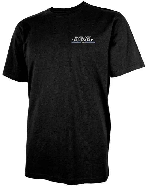 T-shirt Hamburger SV HSV Esben Noir contre la décoloration pour supporter actif