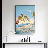 DIY Malerei Nach Zahlen Für Erwachsene Salvador Dali Tiger Nackte Frau Für Anfänger Auf Leinwand Malerei