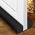 Holikme Twin Door Draft Stopper Weather Stripping Noise Blocker Window Breeze Blocker Adjustable Door Sweeps 34inch Black