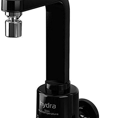 Torneira Multitemperatura Slim 4T Parede 5500W 220V, Hydra, Preto, TPSL.4.552PT