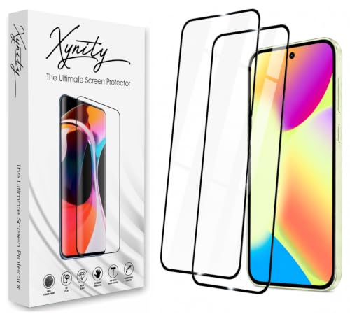 Image of Xynity Ultra Tempered Glass for Google Pixel 10 /9 / 10 Pro / 9 Pro (Pack of 2) - Edge to Edge Full Screen Coverage with Easy Installation Kit