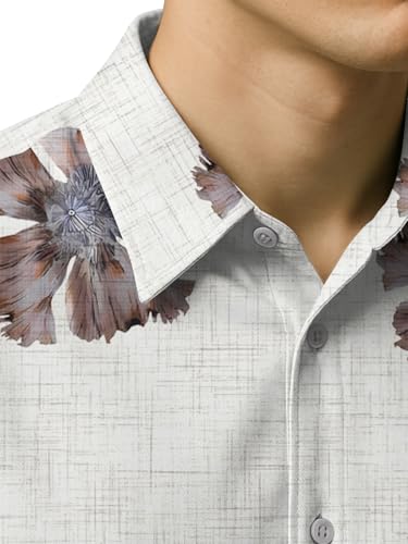 Image of BULLMER Trendy Regular Fit Cotton Blend Printed Casual Half Sleeve Shirt for Men | Stylish Mens Casual Shirts | Shirts for Men