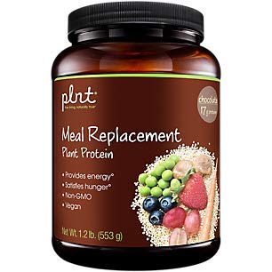 plnt Chocolate Meal Replacement Powder - 17g of Protein Per Serving (1.2 Pound Powder)