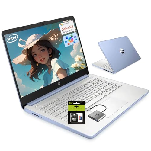 Image of HP 14 inch Laptop Computer, 16GB RAM 1.38TB Storage(384GB SSD and 1TB Cloud Storage), Laptops for Business and Student with 1-Year Office 365, Wi-Fi 6, Win11, W /Accessories