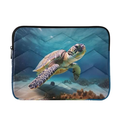 Funda para portátil 13-14 pulgadas con diseño de tortuga