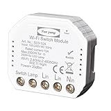 Tensión CA 220-250V CA 10A Carga máxima: el módulo interruptor puede controlar una amplia gama de luces y electrodomésticos