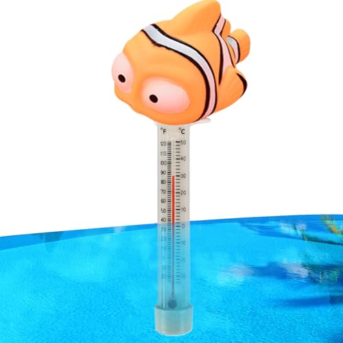 ETUCYNG Termómetro flotante para piscina – Termómetro flotante para piscina, medición precisa de la temperatura del agua, fácil lectura para, lago, ducha, exterior, acuario y spa