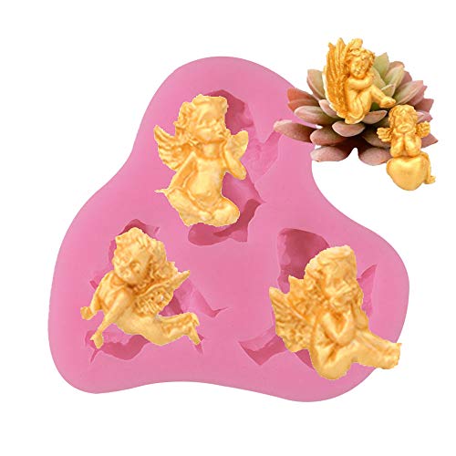 Wyd 3D Angels Fairy Silicone Mold Cake Mold Decoration Handmade Soap Fudge Molds #TOP1