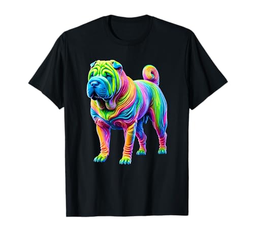 Paint Art Chinese Shar-Pei Shar Pei Camiseta