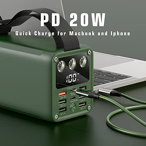 60000Mah High Capacity Power Bank Fast Charging 22.5W Max Pd 3.0 20W Portable Usb C Battery Packs With 7 Outputs & Lcd Display Battery Bank For Iphone, Samsung, Ipad ,Macbook & Outdoors Camping #TOP6