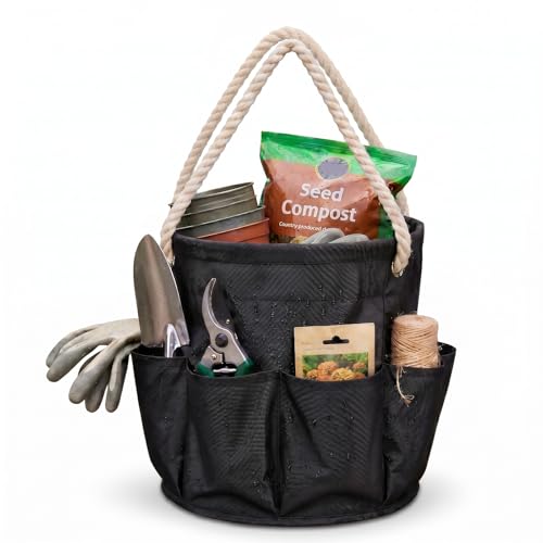 17L Cleaning Caddy, Foldable Waterproof Portable Multi Pocket Organizer