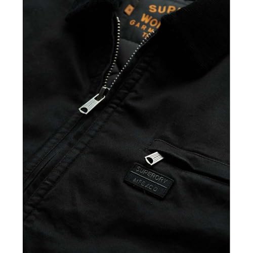 Superdry Para Hombre. M5012236A Chaqueta Canvas Ranch Negro (L), Casual, AlgodóN - 2