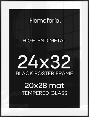 Homeforia 24x32 Modern Metal Frame with Mat