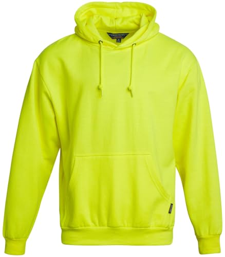 Bass Creek Outfitters Mens Hoodie - High Visibility Safety Pullover Hooded Sweatshirt - Workwear Hoodie for Men (S-XXL)