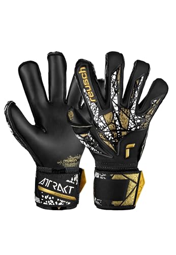 Gants de gardien Reusch Attrakt Gold X Evolution Cut Finger Support pour match de football