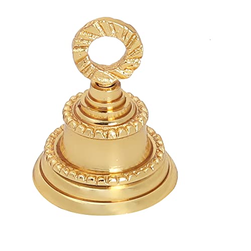 Wonderlist Handicrafts Jingle Bell 2 Inches Christmas Decorative Brass, Bell For Pet Dog Cat Pendants Christmas Tree Decoration Bells For Home Door Chimes Décor Set Of 5 (Golden) Brso10A10 #TOP1
