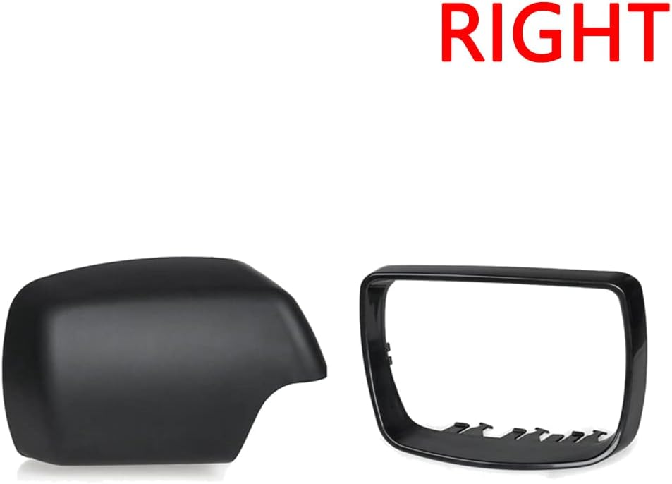 Car Rearviem Mirror Cover Housing Casting Cap & Trim Ring Compatible with BMW X5 E53 2000-2006 X5 3.0i E53 2002-2003 X5 4.4i E53 2002-2003(Left/Right)
