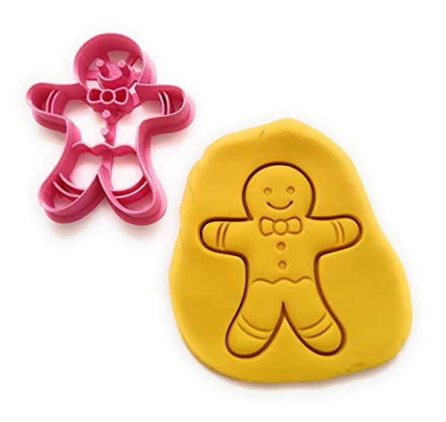 T3D Cookie Cutters Gingerbread Man Cookie Cutter, Suitable For Cakes Biscuit And Fondant Cookie Mold For Homemade Treats, Christmas, 2.98 Inch X 3.45 Inch X 0.55 Inch #TOP6