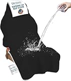 Dri Seats Waterproof Car Seat Cover – Premium Sweat Towel with Slip Resistant Backing for Front Seats in Cars, Trucks, SUVs – Universal Seat Liner, Easy Install (Black, Large)