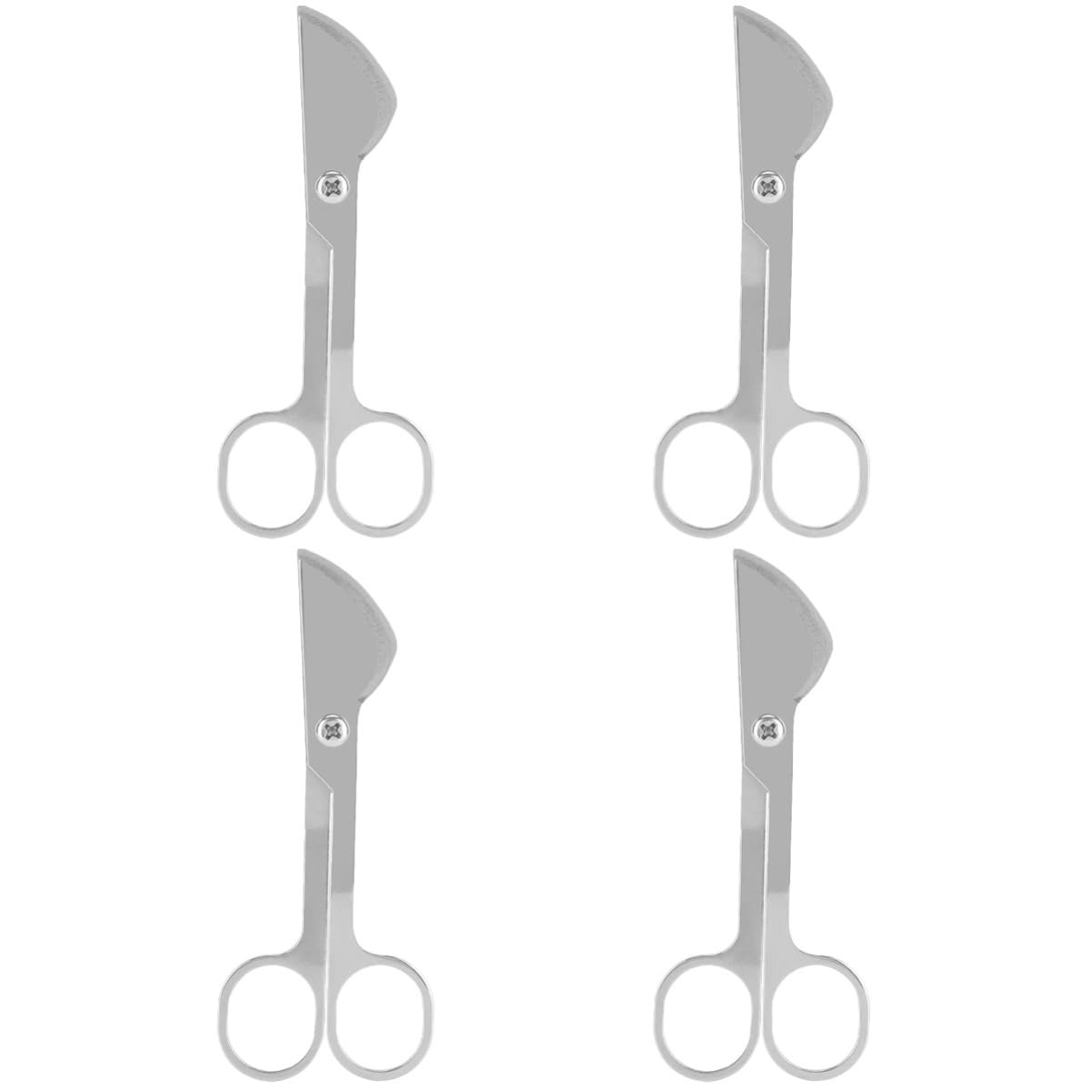 Ciseaux à semence de vache NUOBESTY en acier inoxydable robuste style silver